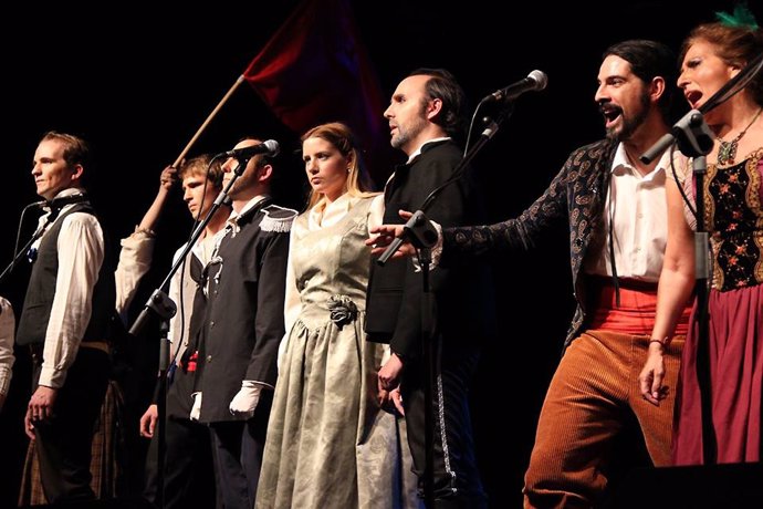 Concierto teatralizado en homenaje a 'Los miserables', del grupo Teatro Live!