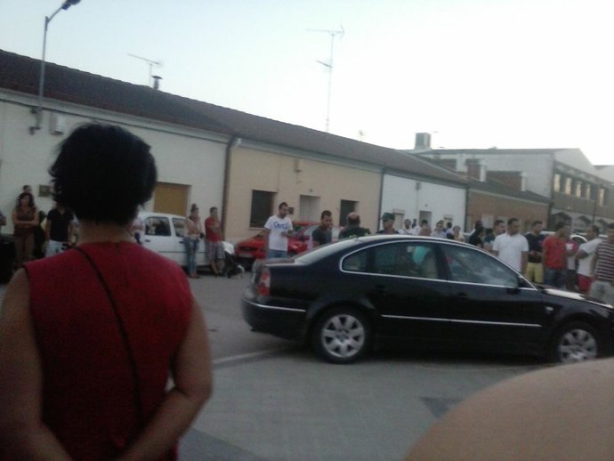 Momentos de tensión tras el aparatoso accidente.