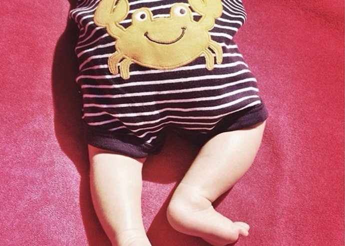 Raquel del Rosario muy feliz con el primer mes de Leo 