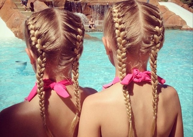 Peinados de las niñas gemelas