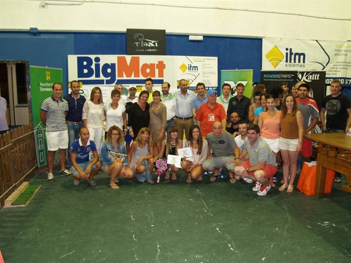 Entrega de premios del Torneo de Pádel