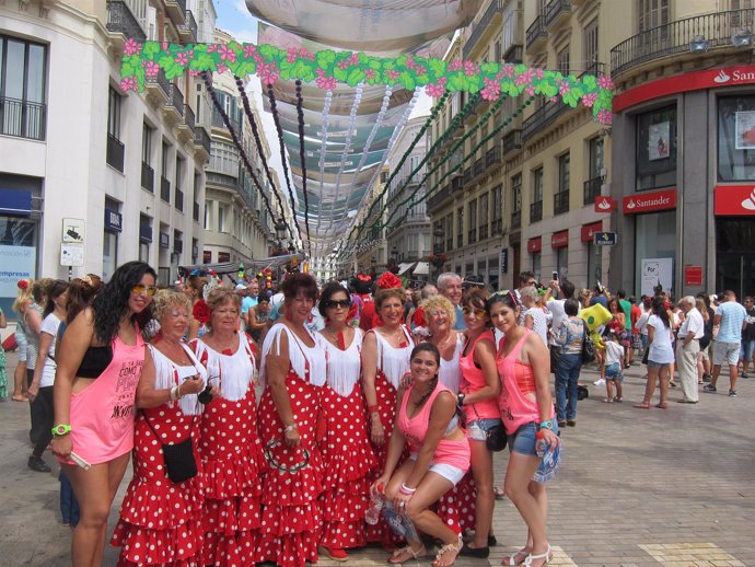 Feria de Málaga, Flamencas, gitanas
