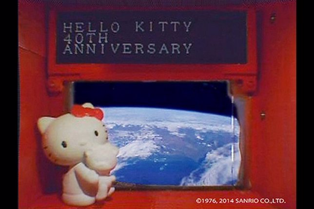 Hello Kitty en el espacio