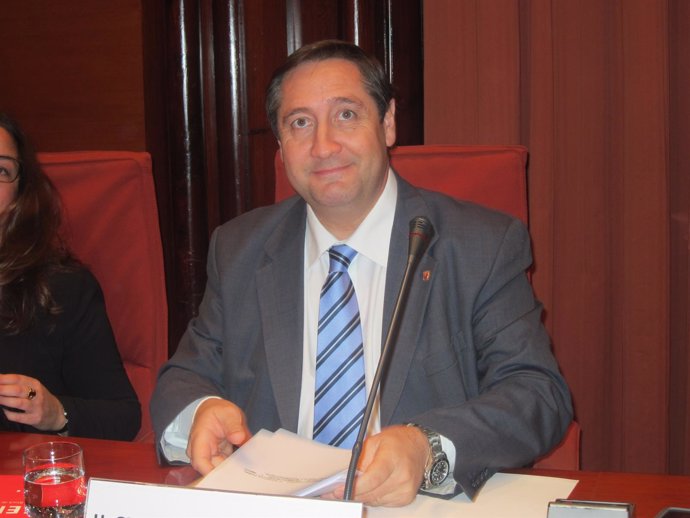 El conseller Josep Maria Pelegrí en el Parlament