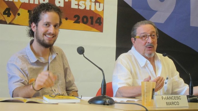 Francesc Marco, J. M. López Llaví (Plataforma per la Llengua)