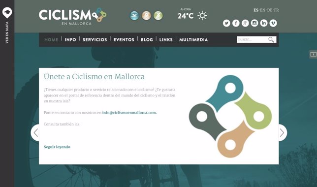 Nuevo portal web de Ciclismo en Mallorca