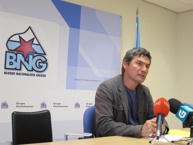 Daniel Rodas, diputado del BNG, en rueda de prensa