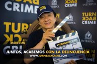 Jackie Chan participó en un campaña de INTERPOL contra tráfico de droga