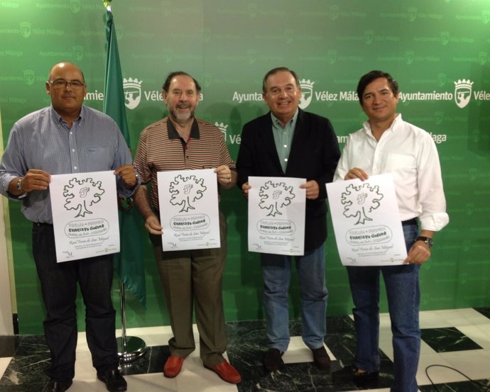 Evaristo Guerra, alcalde Vélez Delgado Bonilla y diputado Juan Jesús Bernal