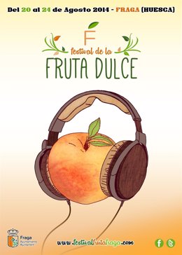 Cartel del Festival de la Fruta Dulce de Fraga