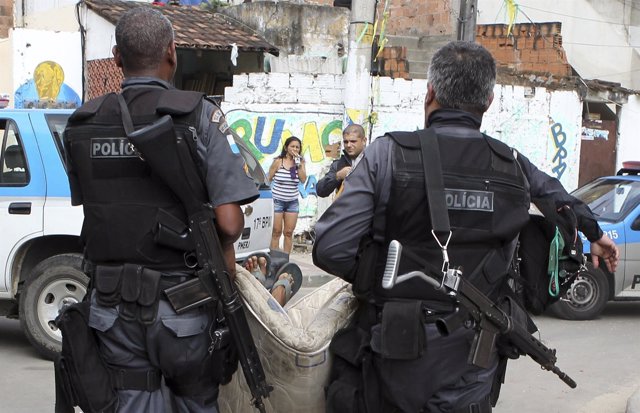 Miembros de la Policía Militar de Brasil.