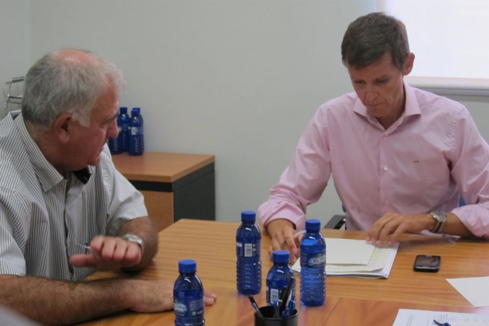 Mampel y el secretario autonómico Alfredo González