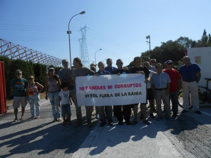 Movilización contra el proyecto de Vitol