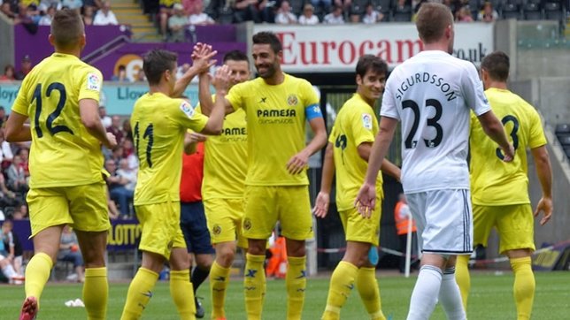 Un gran Villarreal golea a un débil Swansea