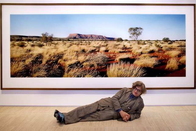 El artista Wim Wenders en la Fundació Sorigué