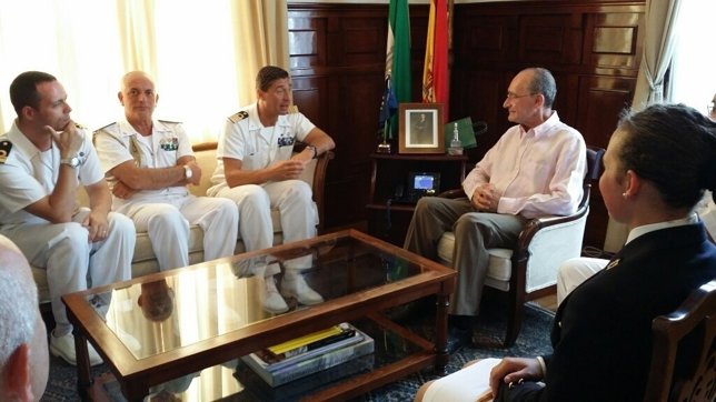 De la Torre recibe al comandante del buque escuela de la Armada italiana
