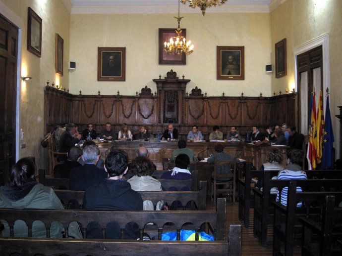 Pleno en el Ayuntamiento de Calatayud (Zaragoza)