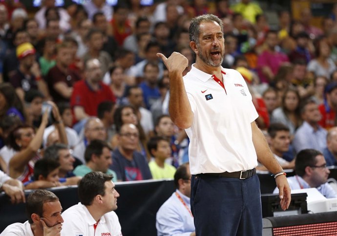 El seleccionador español, Juan Antonio Orenga