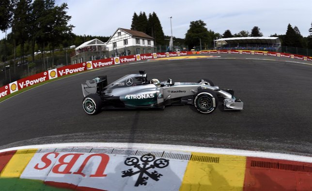 Lewis Hamilton (Mercedes) en Spa