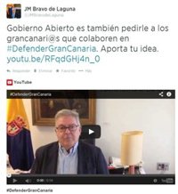Bravo de Laguna solicita colaboración ciudadana para #DefenderGranCanaria