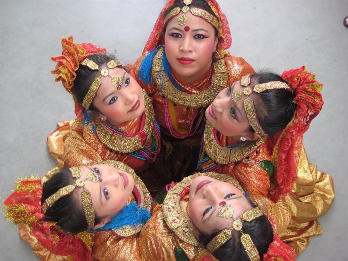 Grupo de Nepal del Festival Internacional de Música y Danza Tradicional 