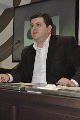 El Diputado De CHA, Joaquín Palacín, En La Rueda De Prensa De Hoy