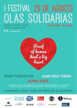 Cartel del Festival Olas Solidarias
