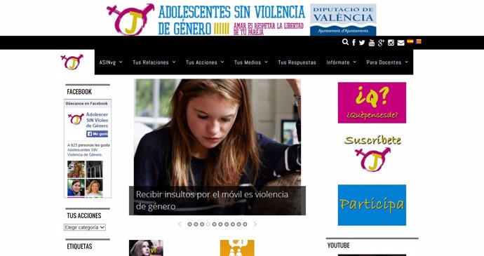 Web 'Adolescentes SIN Violencia de Género'