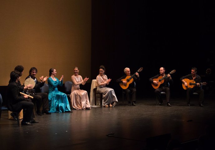 Actuación en el espectáculo 'Flamencura' de Paco Peña