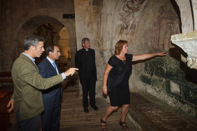 Serna visita la colegiata de Castañeda