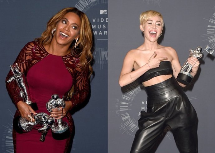 Beyoncé y Miley Cyrus, las reinas de los MTV Video Music Awards