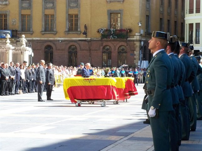 Funeral por los guardias civiles fallecidos en Maraña (León)