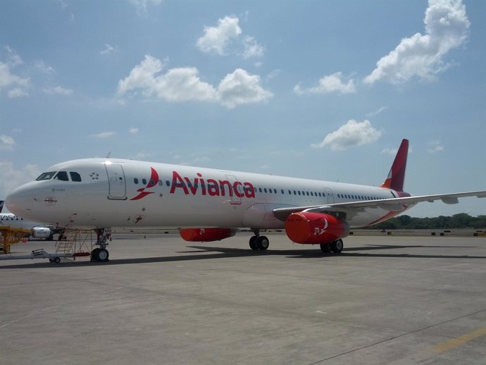 Avión de la aerolínea Avianca