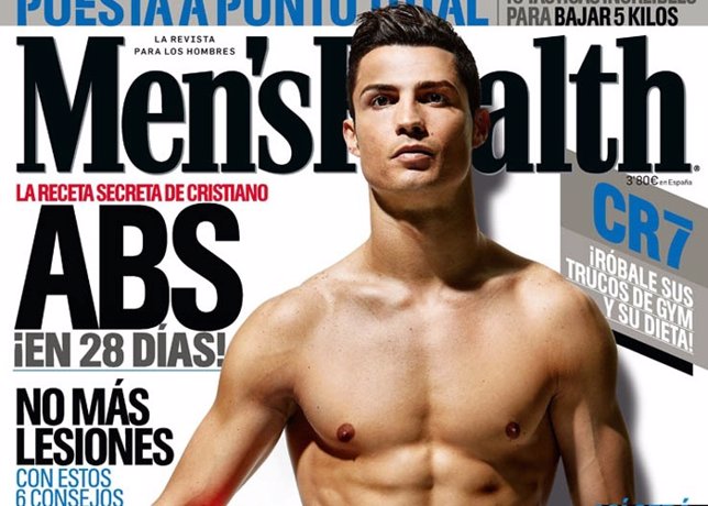 Cristiano Ronaldo luce cuerpazo para la revista Men's Health 