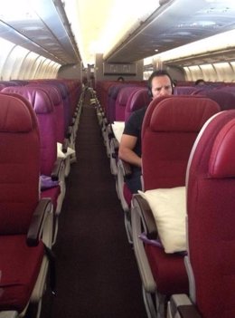 Asientos vacíos en los aviones de Malaysia Airlines