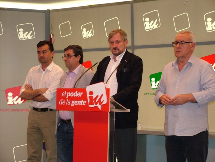 Willy Meyer, Cayo Lara, José Luis Centella y Antonio Maíllo