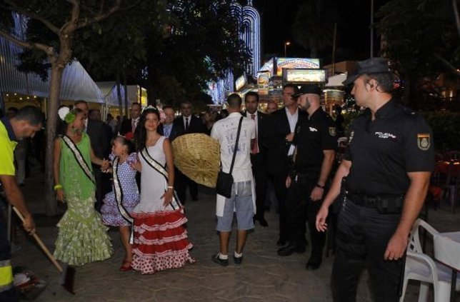 Dispositivo policial en la Feria de Almería