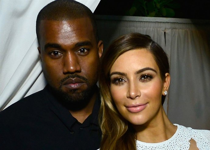 Kanye West y Kim Kardashian 