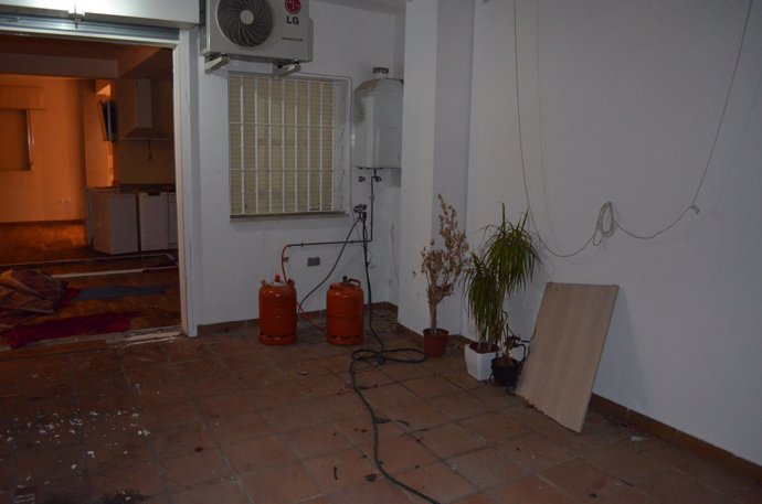 Vivienda de Alcalá de donde se intentó explosionar un edificio