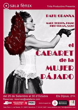 Cartel del espectáculo 'El Cabaret de la Mujer Pájaro', de Tirita Produccions