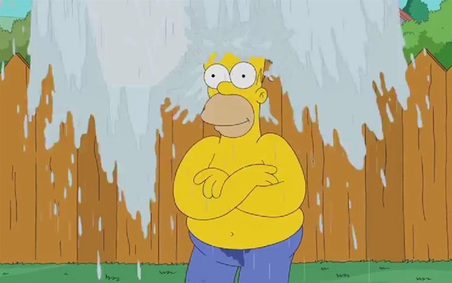 Homer Simpson y su Ice Bucket Challenge
