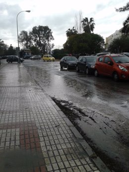 Inundaciones Málaga Lluvias capital Clínico teatinos Aparcamiento