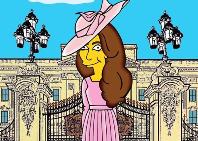 El lado más simpson de Kate Middleton por Alexsandro Palombo