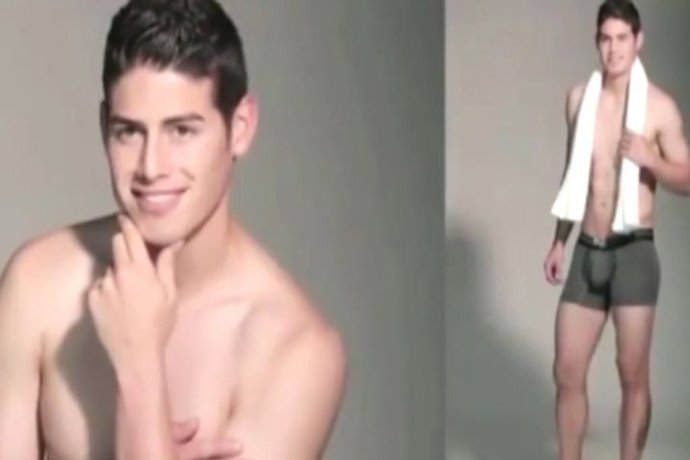James Rodriguez... Un 10 en ropa interior 