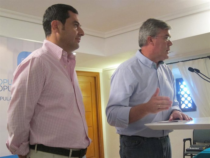 Moreno y Fernández de Moya en el consejo de dirección del PP de Jaén.