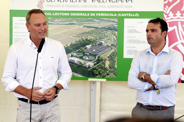 Fabra en la nueva estación depuradora de Peñíscola