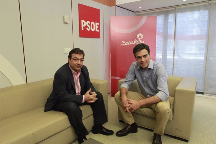 Pedro Sánchez y Gillermo Fernández Vara