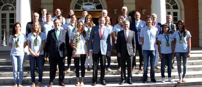 Rajoy Moncloa recepción selección española waterpolo femenino