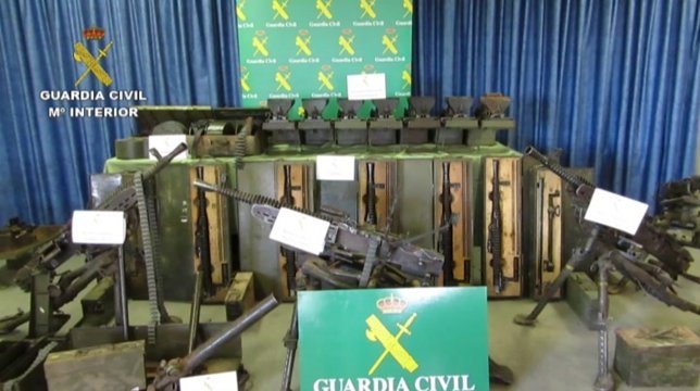 Armas de guerra procedentes de la guerra civil