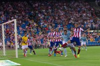 El Atlético, a ritmo de balón parado